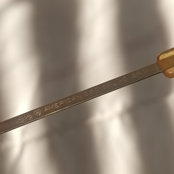 American Optical AO 5 1/2 Gold 1/10 12K GF Vintage Aviator glasses frame - Picture 4 of 4